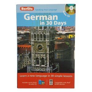 CD BERLITZ German in 30 Days Language Training Audio CD and Course Book Box Set